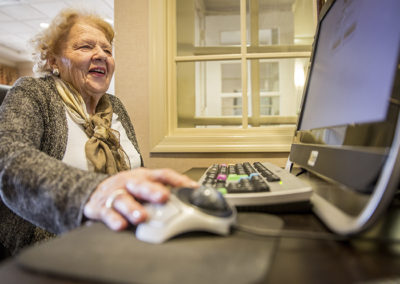 Resident on common area computer