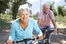 Elderly Couple Makes Healthy Lifestyle Choices